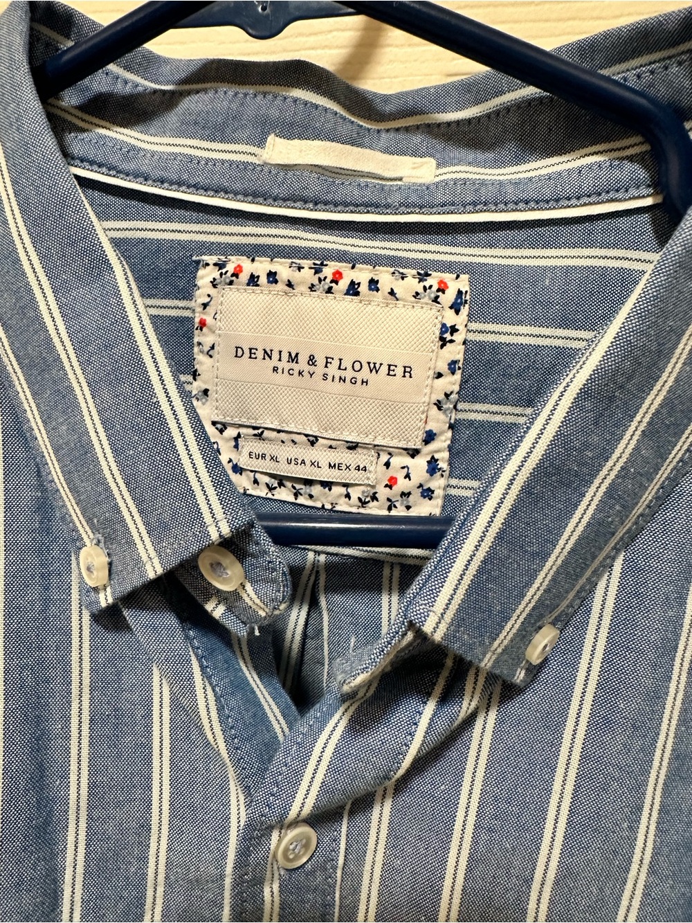 Denim & Flower Blue Striped Button-Down Shirt - Picture 2 of 2